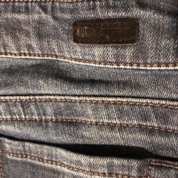 KUT From The Kloth Dark Blue Wash Straight LegJeans Size 8 Short - Picture 14 of 16